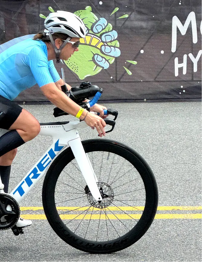 women on bike